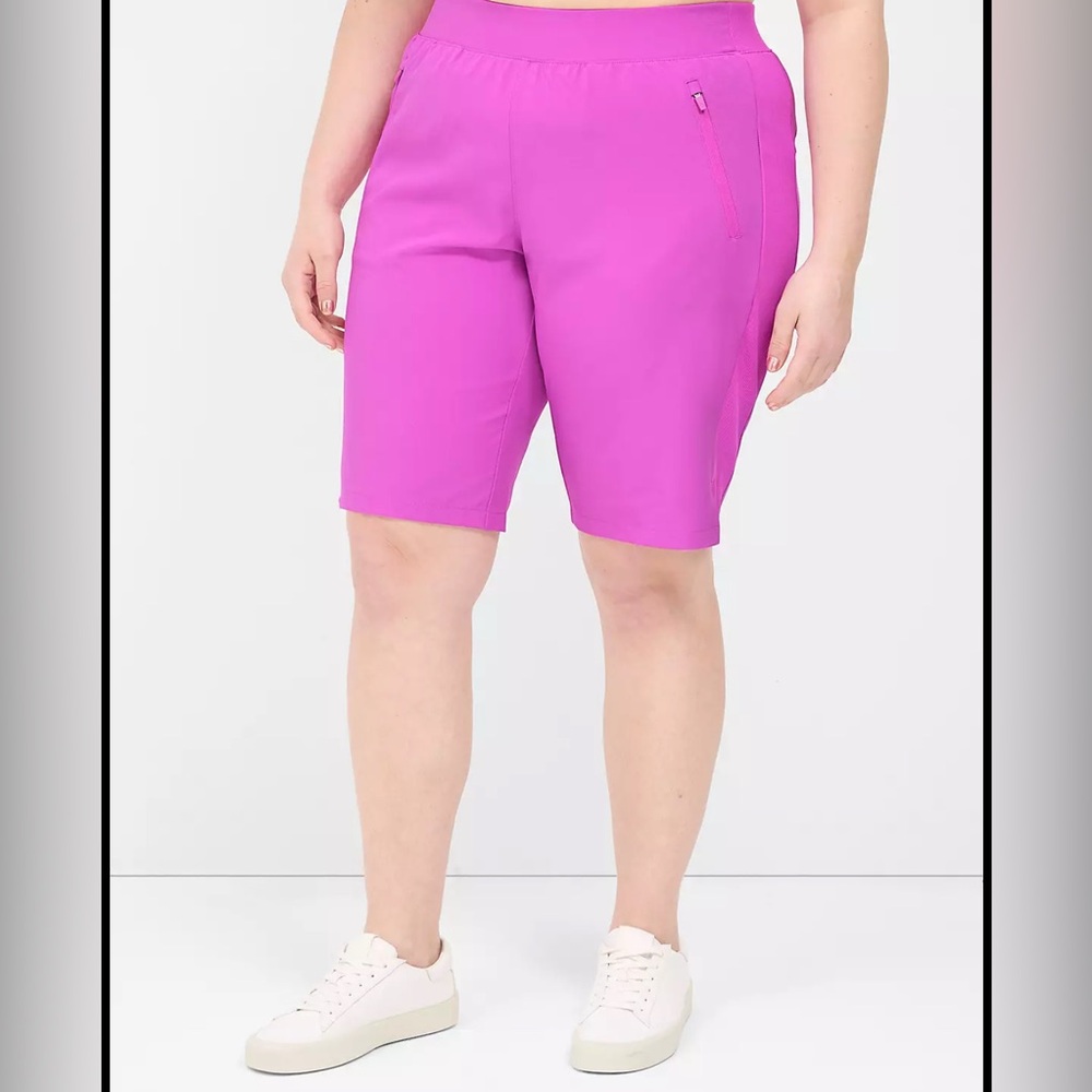 Lane Bryant LIVI Stretch Woven Bermuda Short.